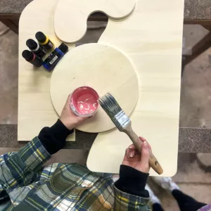 Dřevěný obraz na stěnu DIY sada COLORÉS 