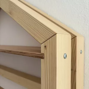 Dětská domečková knihovna z masivu